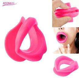 3 color Silicone Rubber Face Slimmer Exerciser Lip Trainer Oral Mouth Muscle Tightener Anti Aging Wrinkle Chin Massager Care