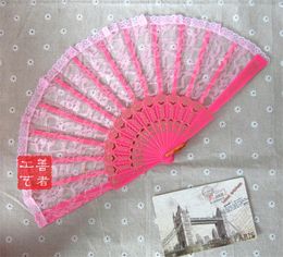 50pcs/lot NEW! wedding WHITE LACE FAN Hand Fans FANCY DRESS GEISHA / SPANISH DHL free shipping