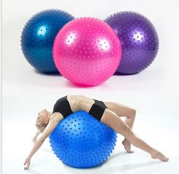 65cm yoga stability ball point massage balls inflatable yoga exercise balls pilates fitness ball balancing trainer ball