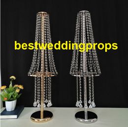 Wedding Centerpiece Tall Vase Flowers Stand Acrylic Crystal Road Lead Flower Rack Props For Event Party Decoration best0165