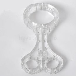 Bondage Crystal Neck to Wrist Restraints Collar Handcuffs Pillory Slave Shackle Cangue #R78