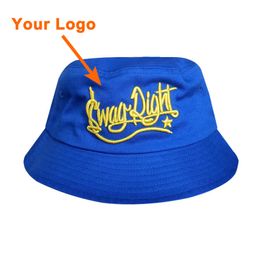 Cap bucket style 100% cotton material unisex custom color full close clothes accessories small amount outdoor sport sun hat