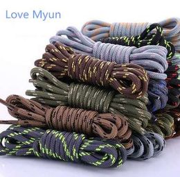 New outdoor sport casual multicolor round shoelaces hiking slip rope shoe laces sneakers shoelaces skate boot shoe laces strings