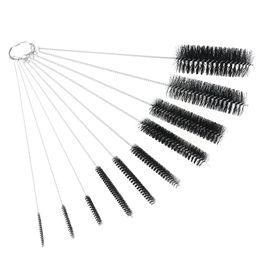 10Pcs Nylon Tube Cleaning Brushes Straw Set For Bottle Drinking Straws Glasses Keyboards Jewellery Clean Tools c636