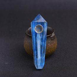 Mini Colourful Crystal Stone Smoking Pipe Innovative Design Easy Clean Portable High Quality Luxurious Beautiful Colour Hot Sale DHL
