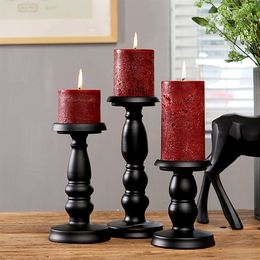 3 Size Elegant Candle Holder Dinner Props Romantic Wedding Candlesticks Party Decor