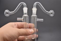 with hose Mini Glass Oil Burner Bong with Recycler Oil Burner Water Pipe Dab Rig Bongs Hand Bong Water Pipes for smoking wholesale