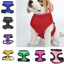 Hot sale Fashion net cloth pet chest straps dog's vest cute Soft Mesh Pet Harness T3I0300
