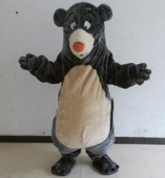 2018 High quality Baloo Bear Mascot Costume Fancy Party Dress Halloween Carnival Costumes Adult Size High Quality free shipping