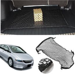 For Honda Odyssey Car Auto vehicle Black Rear Trunk Cargo Baggage Organiser Storage Nylon Plain Vertical Seat Net