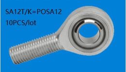 10pcs/lot SA12T/K POSA12 12mm rod ends plain bearing rod end joint bearing