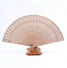 100pcs/lot 20cm Wooden Hand Fan wedding party decoration promotion gifts