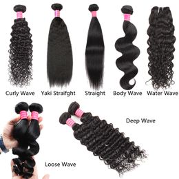 Virgin Weave Meetu Bundles 8-28 Inch Brazilian Human 8a Loose Wave Yaki Straight Deep Curly Body Water Wholesale Price