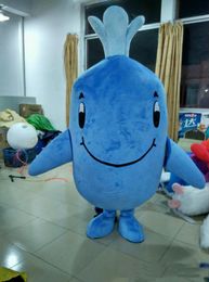 2018 High quality EVA Adult Blue Whale Mascot Costume Blue Whale mascot costume Whale Mascot Costume