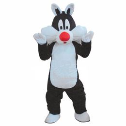 2018 Discount factory sale Cat Mascot Costume Cartoon Fancy Dress Outfit Free Ship Adult Size