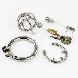 2022 Stealth Lock Chastity Cage Stainless Steel Male Chastity Devices Sex Toys For Men Penis Cock Ring