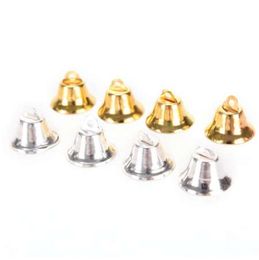 New 10Pcs Metal Bells Small Bell Jewellery Ornaments Christmas Decoration Pendants DIY Christmas tree bells