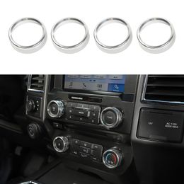 Air Conditioner & Audio Sound Switch Decorative Ring for Ford F150 XLT 16 4PCS328T