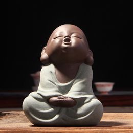 Lovely Buddha Tea Pet Monk Tea Pet High Qulity Purple Sand Tea Set Fitting Hand Decoration Factory Outlets Preferred