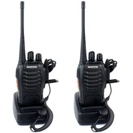 Hot BAOFENG BF-888S Walkie talkie UHF Two way radio baofeng 888s UHF 400-470MHz 16CH Portable Transceiver with Earpiece