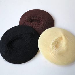 50 pcs/lot Elastic Nylon Hairnets black brown and blonde Colour invisible hair nets Free shipping