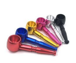 Heavy smoke pot tobacco new Colour Aluminium alloy pipe metal smoking accessories portable