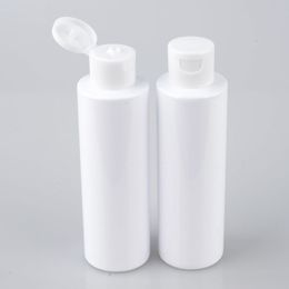 150ml white shampoo plastic travel bottles with flip top cap,refillable travel shampoo packaging PET bottles F991