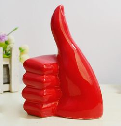 ceramic Abstract thumb home decor crafts room decoration ceramic ornament porcelain figurines christmas articles decorations