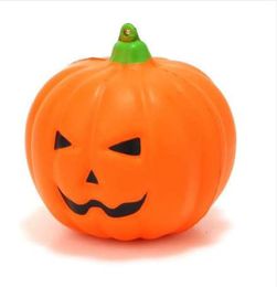 squishy face toy UK - 1pcs Slow Rising PU Smiling Face Halloween Pumpkins Squishy Charm Mobile Phone Strap Key Chain Bag Ornaments Kids Toys P15