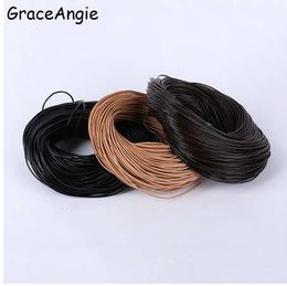 leather 1mm Australia - Jewelry Cord 1mm 2mm 3mm Genuine Leather Rope String Cord Mix Color Beads Cord for Bracelet Necklace Chain Jewelry Craft Making
