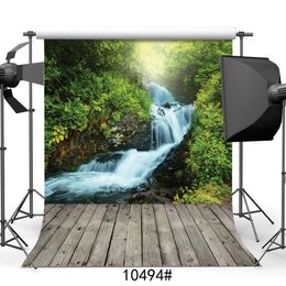 natural scenery photography backdrops mountain water green plant backgrounds for photo studio wooden floor vinyl new born baby