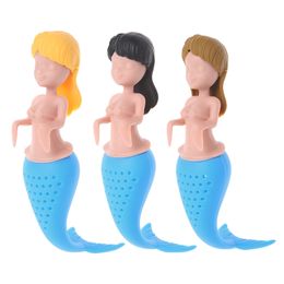 New Arrivel Mermaid Tea Infuser Silicone Tea Strainer Teapot Philtre Tea Bags Drinkware Tool