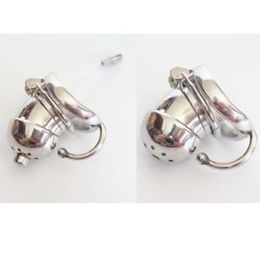 New Stainless Steel Male Chastity Belt Device Bird Cage Metal Lock Chastity Kit #R45