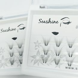 SEASHINE Luxury 14D Premade Fans Butterfly Shape Handmade Russian Volume Eyelashes Extension 1 Tray C 0.07mm Makeup Beauty Free Shipping