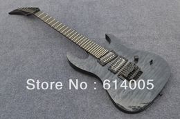 Free shipping Wholesale - Hot selling 7 strings Puerto Rico Flame black OEM electric guitar in stock