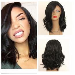Fashion Black Synthetic Fiber Anime Wigs Full Natural Heat Resistant Hair Wigs
