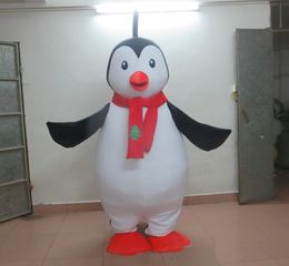 2018 Discount factory sale the santa penguin mascot costume for Christmas for adult to wear for fun