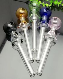 new Large Colour bubble glass straight pot Wholesale Glass bongs Oil Burner Glass Water Pipe Oil Rigs Smoking Rigs