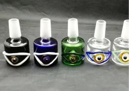new Crooked color eye bubble head ,Wholesale Bongs Oil Burner Pipes Water Pipes Glass Pipe Oil Rigs Smoking 18mm