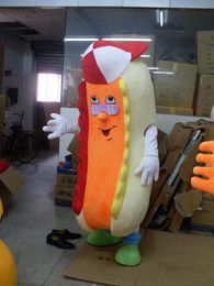 2018 Hot sale Hot Dog Mascot Costumes Birthday Resturant Hot Dog Xmas Theme Anime Costumes Carnival Fancy Dress Mascotte