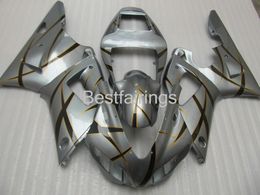 Free custom fairing kit for YAMAHA R1 1998 1999 silver black fairings YZF R1 98 99 HS25