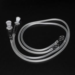 Universal 43 Inches Glass Vaporizer Whip for Replacement snuff snorter vaporizer hose with glass 14.4mm /18.8mm joint