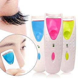 Newest Electric Eyelash Curler Automatic Long Lasting Heated Eyelash Curler Curling Machine 3 Colours DHL free shipping