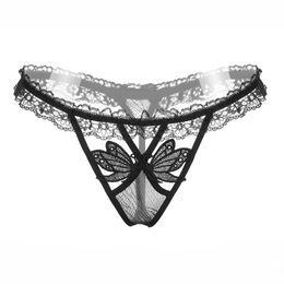 Sexy Bikini Underwear Women Briefs Nylon Floral Lace Butterfly Women Butterfly Thongs Ladies Mesh Briefs Transparent Panties Underwear