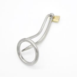 Free shipping!!!Prison Bird New!Stainless Steel Male Chastity Device with Catheter,Cock Cage,Virginity Lock,Penis Ring,Penis Lock,Cock Ring
