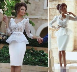 white lace short gown styles