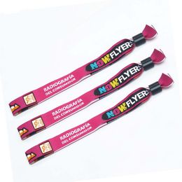 Custom Woven Wristband Jelly Dye Sublimated Polyester Bracelets Printing Your Logo On It Good Promotional Products Wholesale