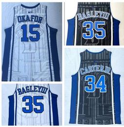 Duke College 15 camisas brancas de basquete Gerard Okafu, Marvin Bagley III 35 Wendell Carter 34 14 Ingram 0 Tatum Trainers Basketball JerseyS