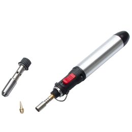 Freeshipping Portable Cordless Gas Solder Iron Flame Butane 12ml Heat Soldering Gun Welding Torches Tool 1300 degrees Welding Equipment