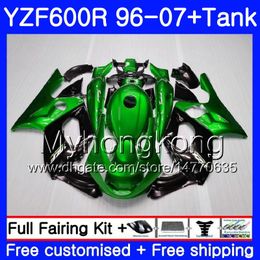 Body+Tank For YAMAHA Thundercat YZF600R 96 97 98 99 00 01 Pearl green black 229HM.9 YZF-600R YZF 600R 1996 1997 1998 1999 2000 2001 Fairing